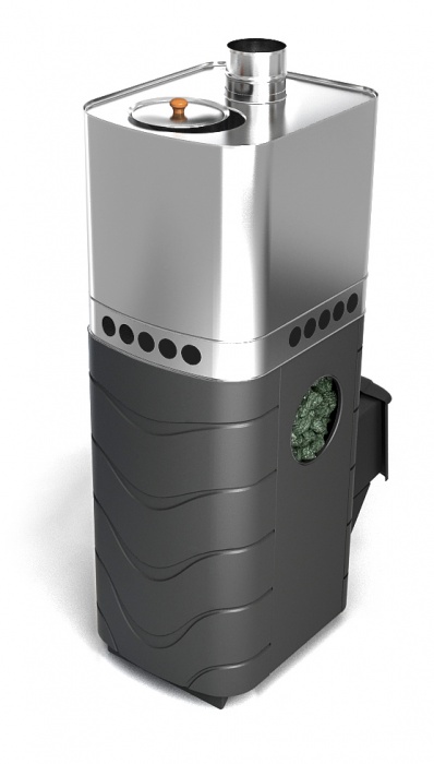 картинка Печь для бани БИРЮСА 2013 CARBON (8-18м.куб) антрацит  60л  G1/2 от магазина RockWood