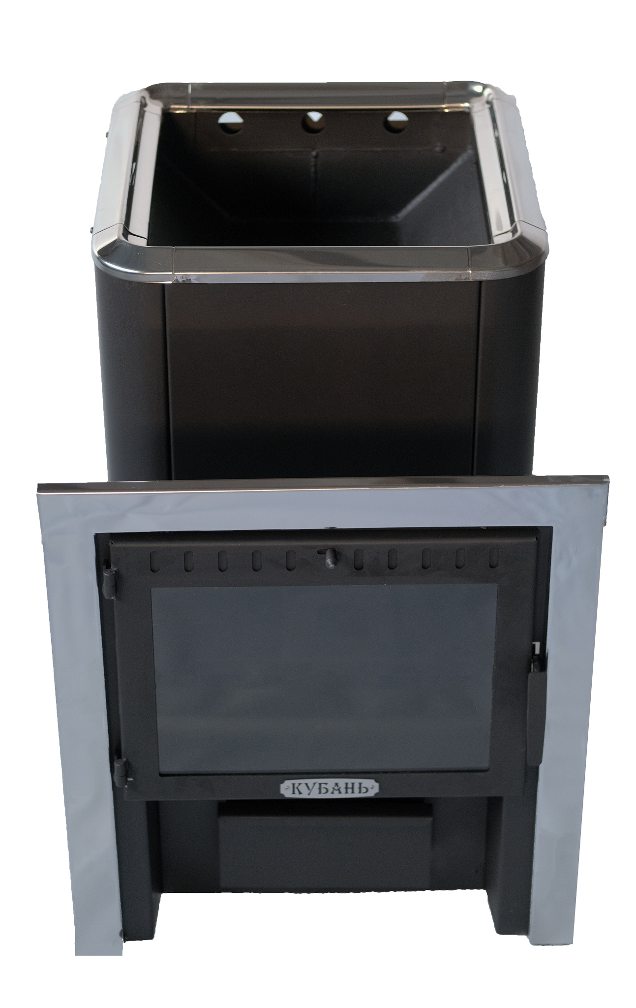 картинка Печь банная «КУБАНЬ» со стеклом    от магазина RockWood