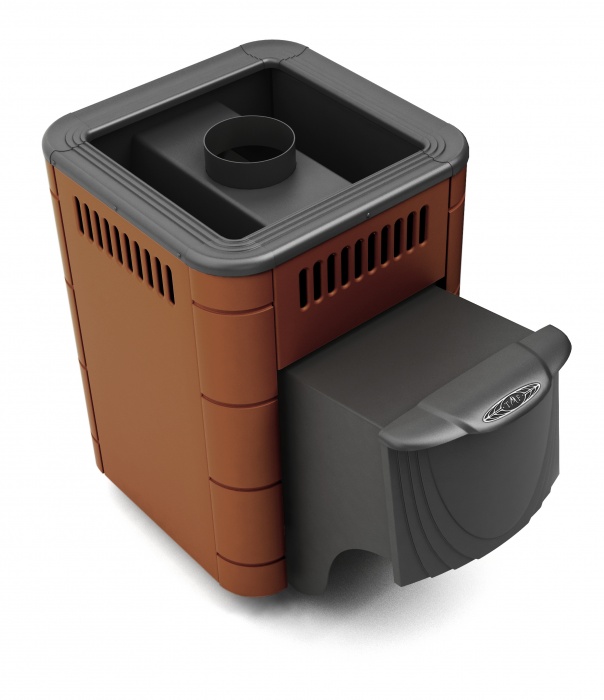 картинка Печь для бани Оса Carbon (6-9м.куб) терракота от магазина RockWood