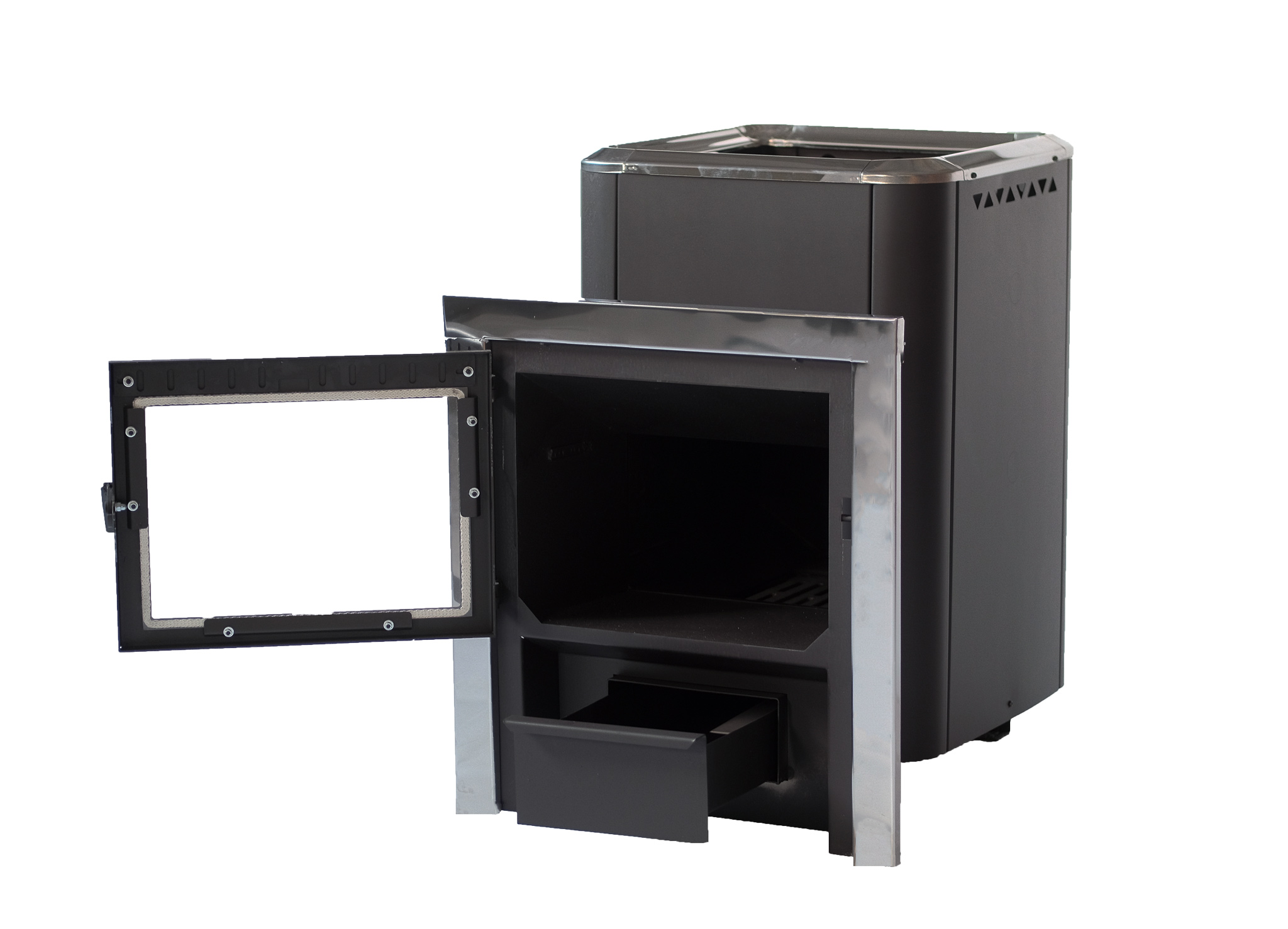 картинка Печь банная «КУБАНЬ» со стеклом    от магазина RockWood