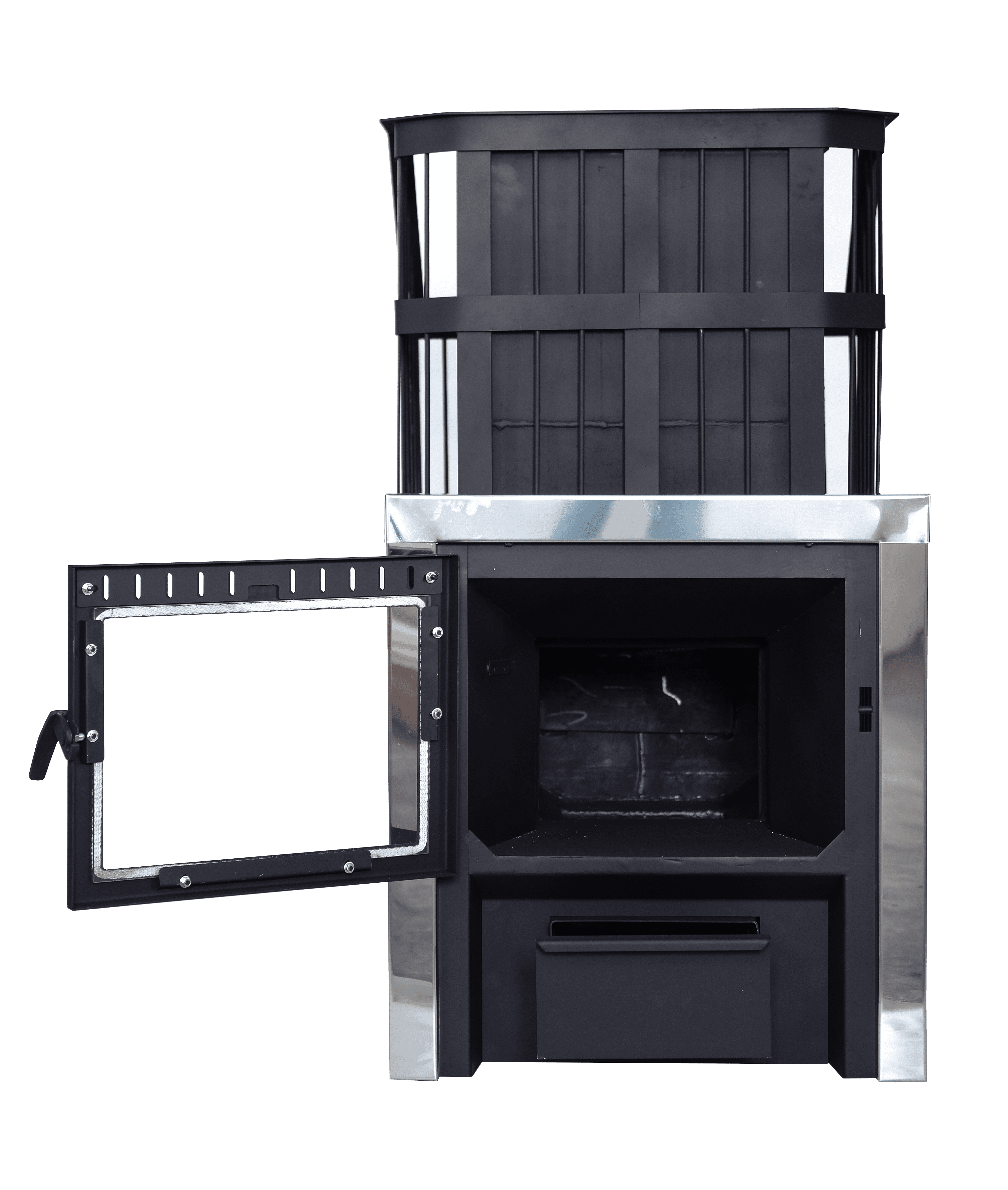 картинка Печь банная "Сибирь" с закрытой каменкой (Панорама) от магазина RockWood