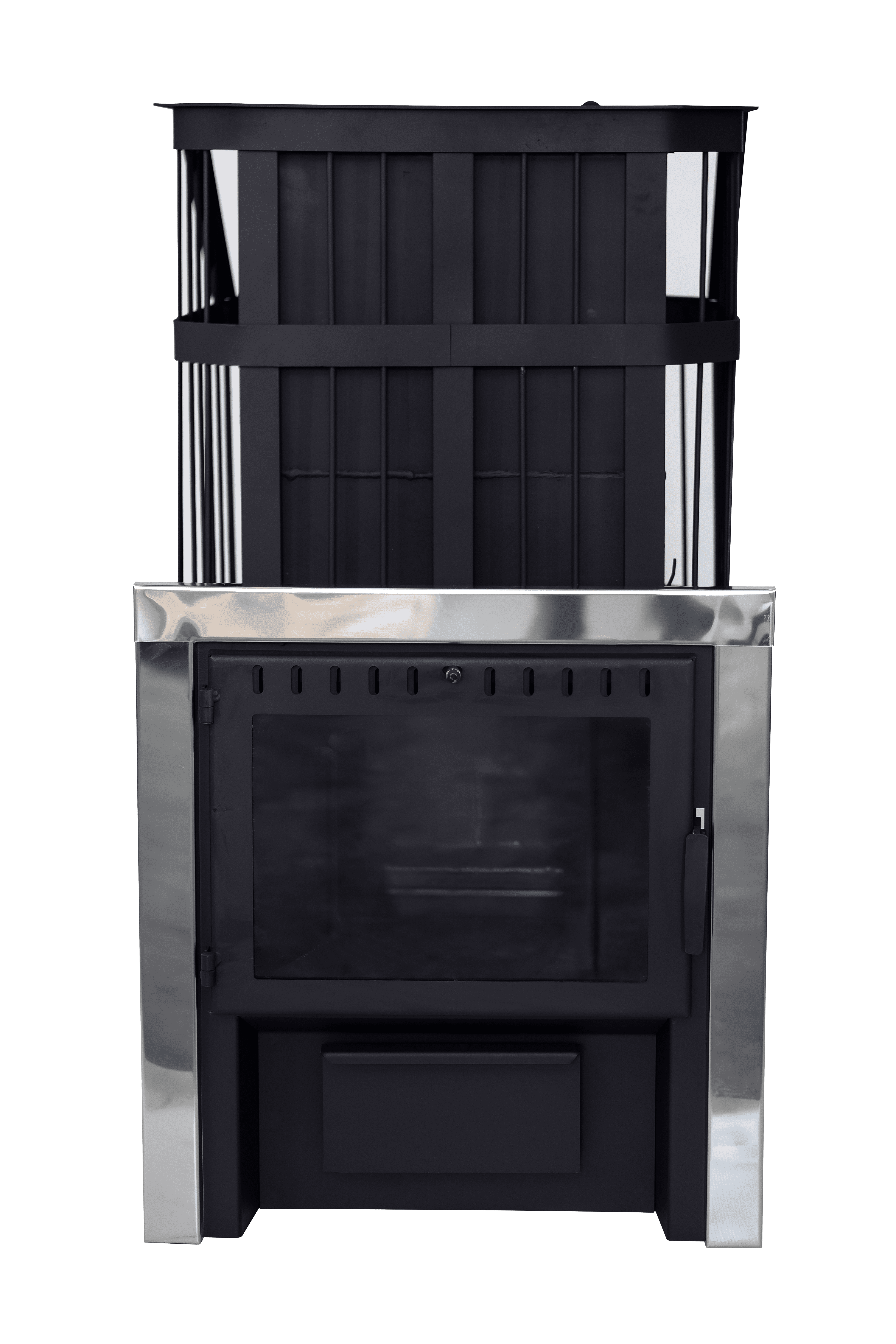 картинка Печь банная "Сибирь" с закрытой каменкой (Панорама) от магазина RockWood