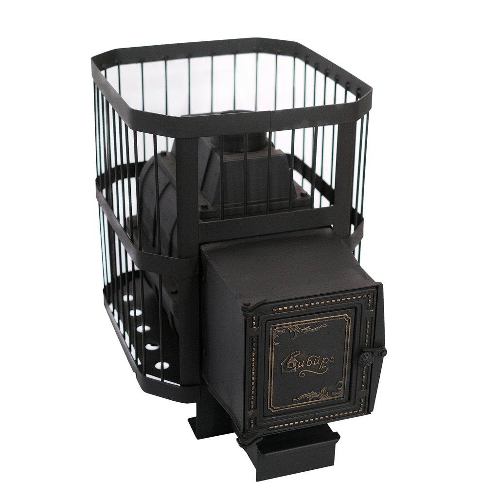 картинка Печь банная чугунная "СИБИРЬ-24" Чугунная дверка (сетка пруток) от магазина RockWood