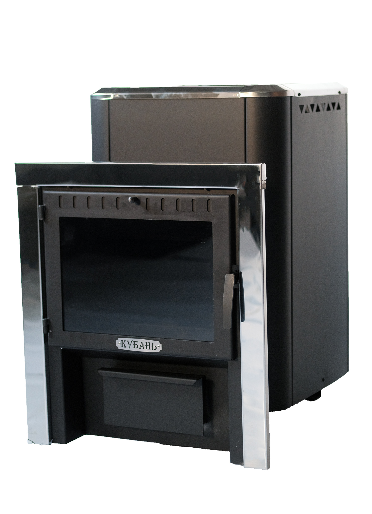 картинка Печь банная «КУБАНЬ» со стеклом    от магазина RockWood