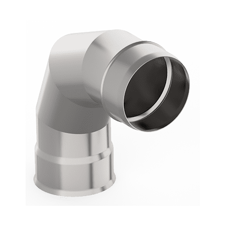 картинка Отвод 90 град. Ду=150 (1,0мм) нерж. от магазина RockWood