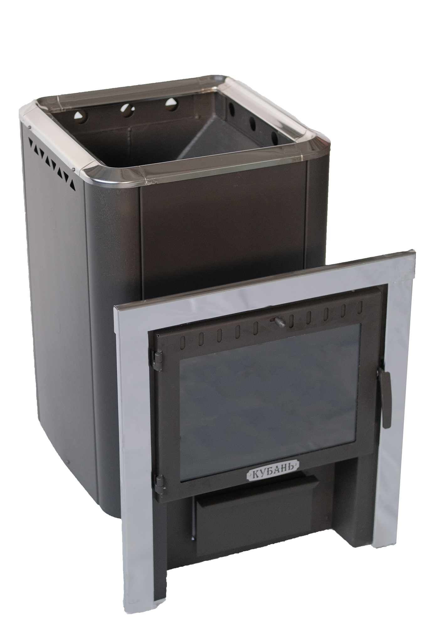 картинка Печь банная «КУБАНЬ» со стеклом    от магазина RockWood