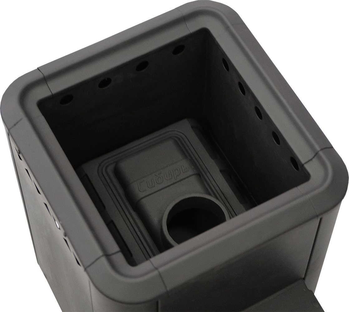 картинка Печь банная чугунная "СИБИРЬ-15". Чугунная дверка (Конвекционная) от магазина RockWood