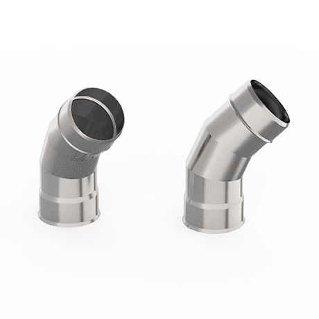 картинка Отвод 45 град. Ду=250 (1,0мм) нерж. от магазина RockWood