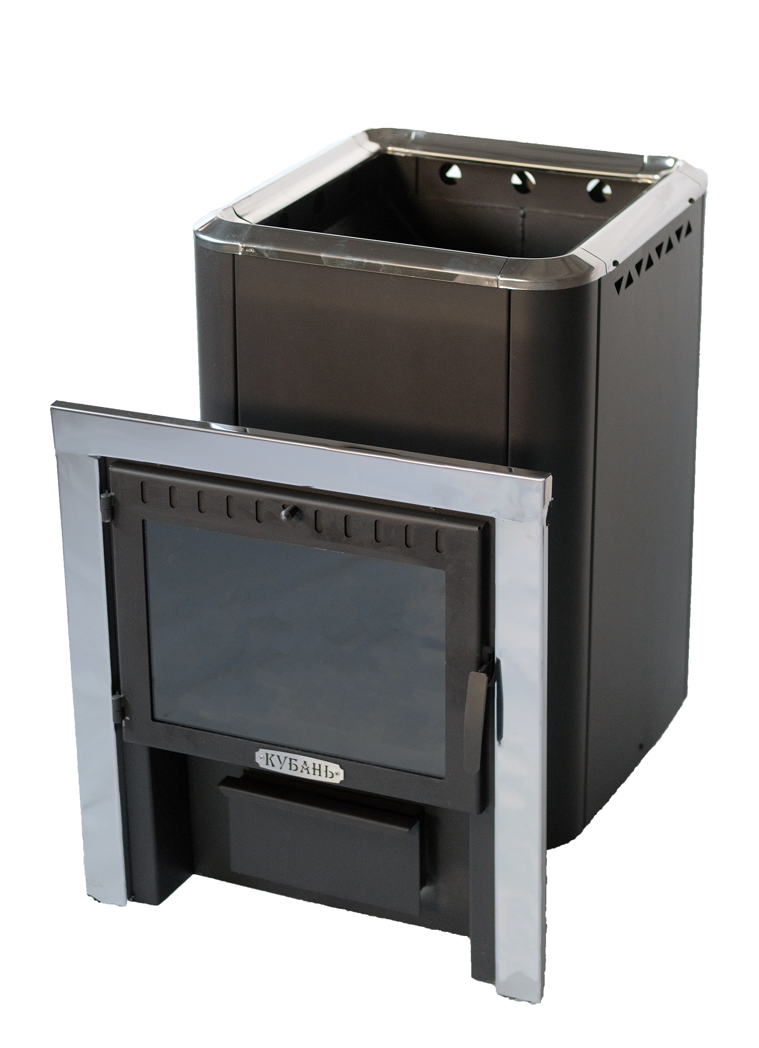 картинка Печь банная «КУБАНЬ» со стеклом    от магазина RockWood