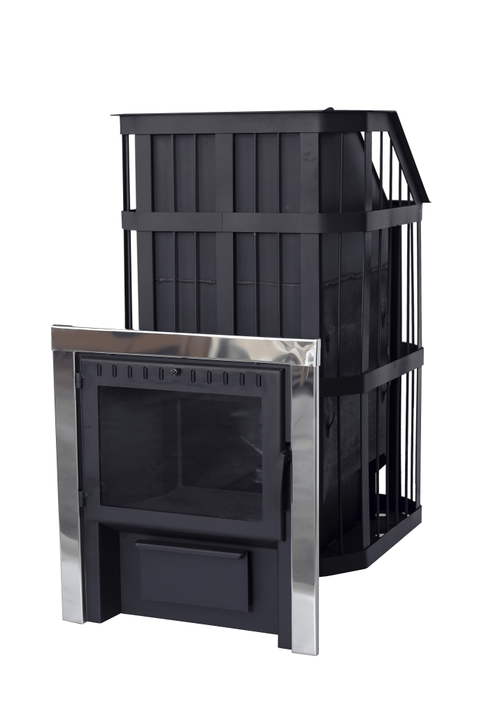 картинка Печь банная "Сибирь" с закрытой каменкой (Панорама) от магазина RockWood