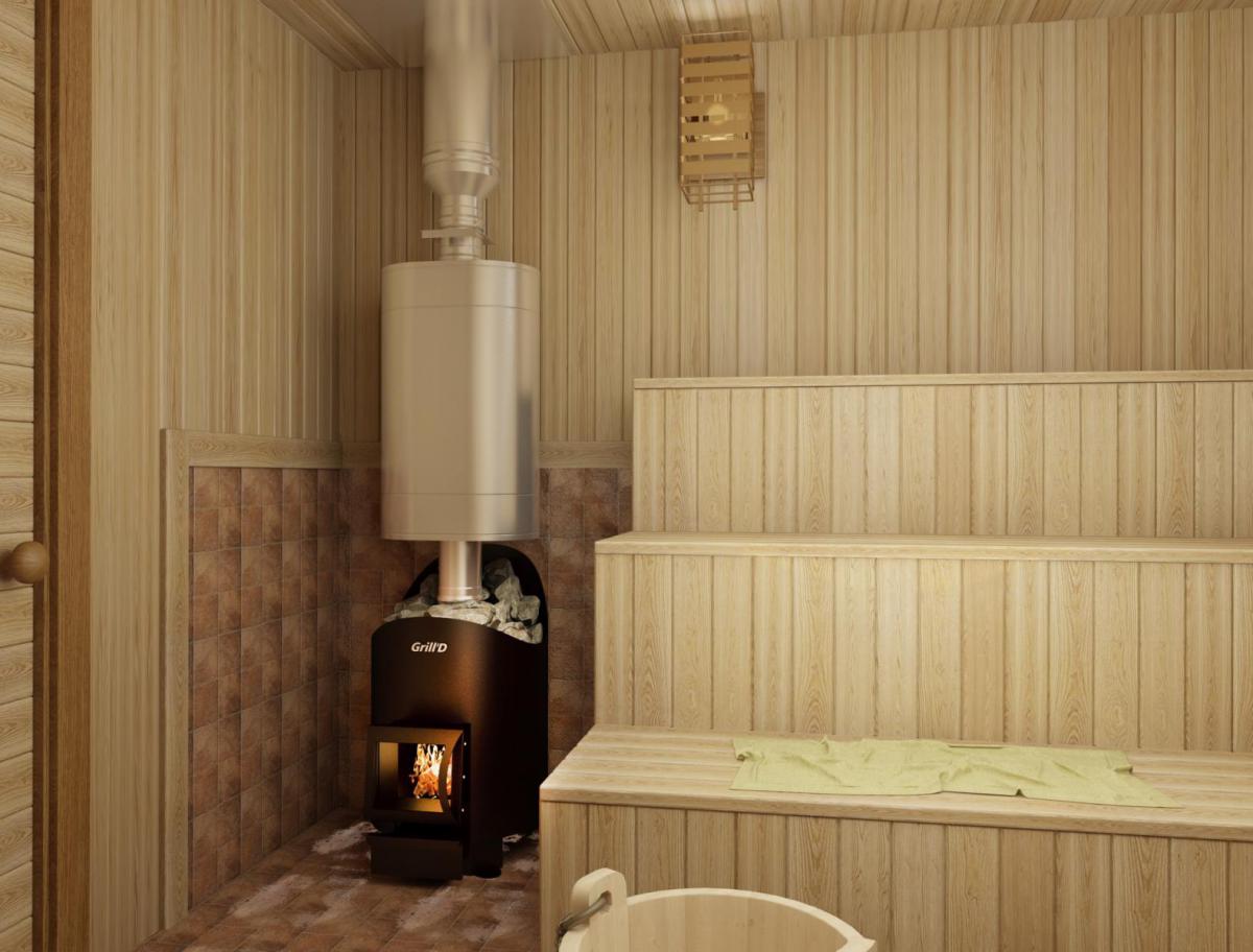 картинка Печь для бани Grill’D Aurora 180 (short, black) от магазина RockWood