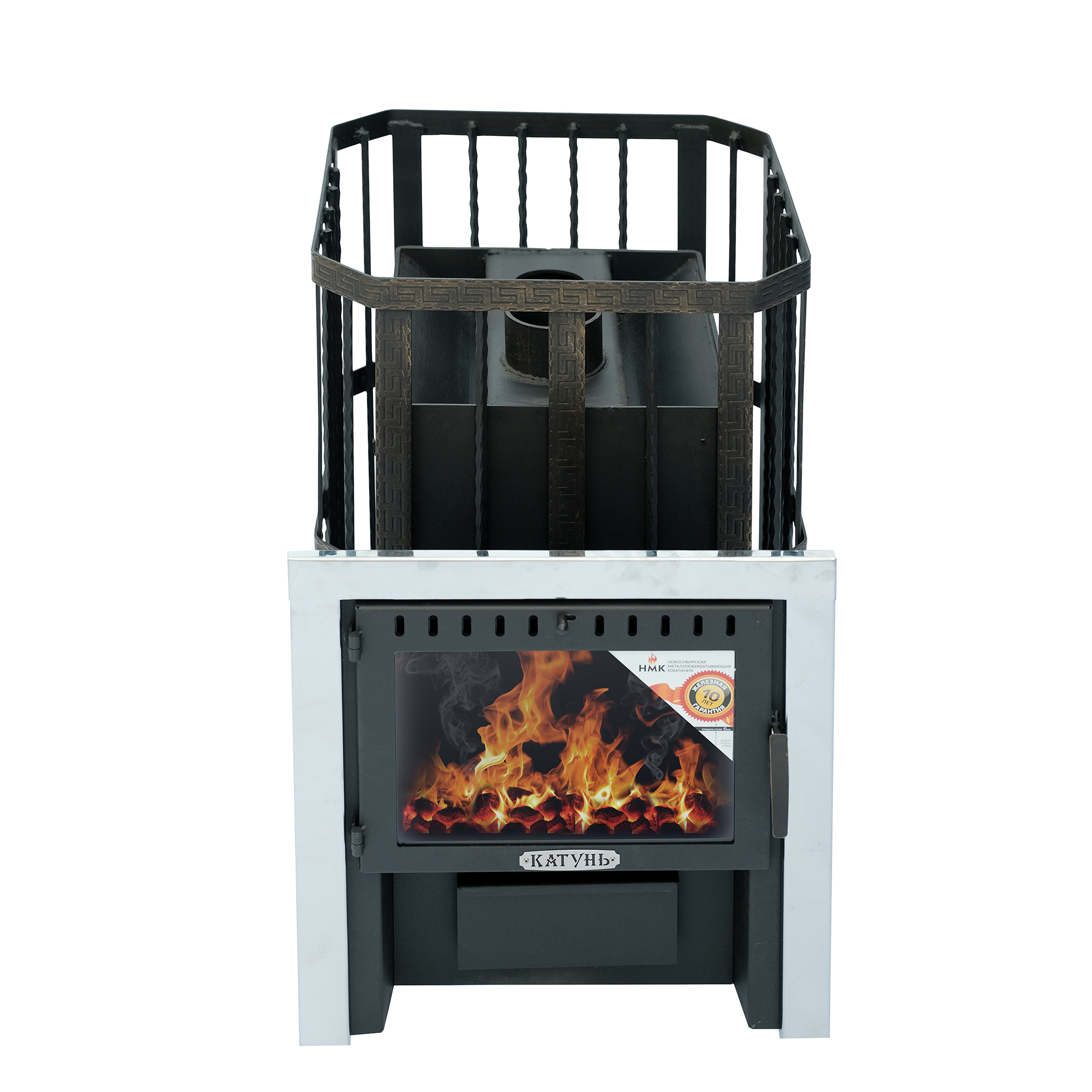 картинка Печь банная «КАТУНЬ» со стеклом   от магазина RockWood