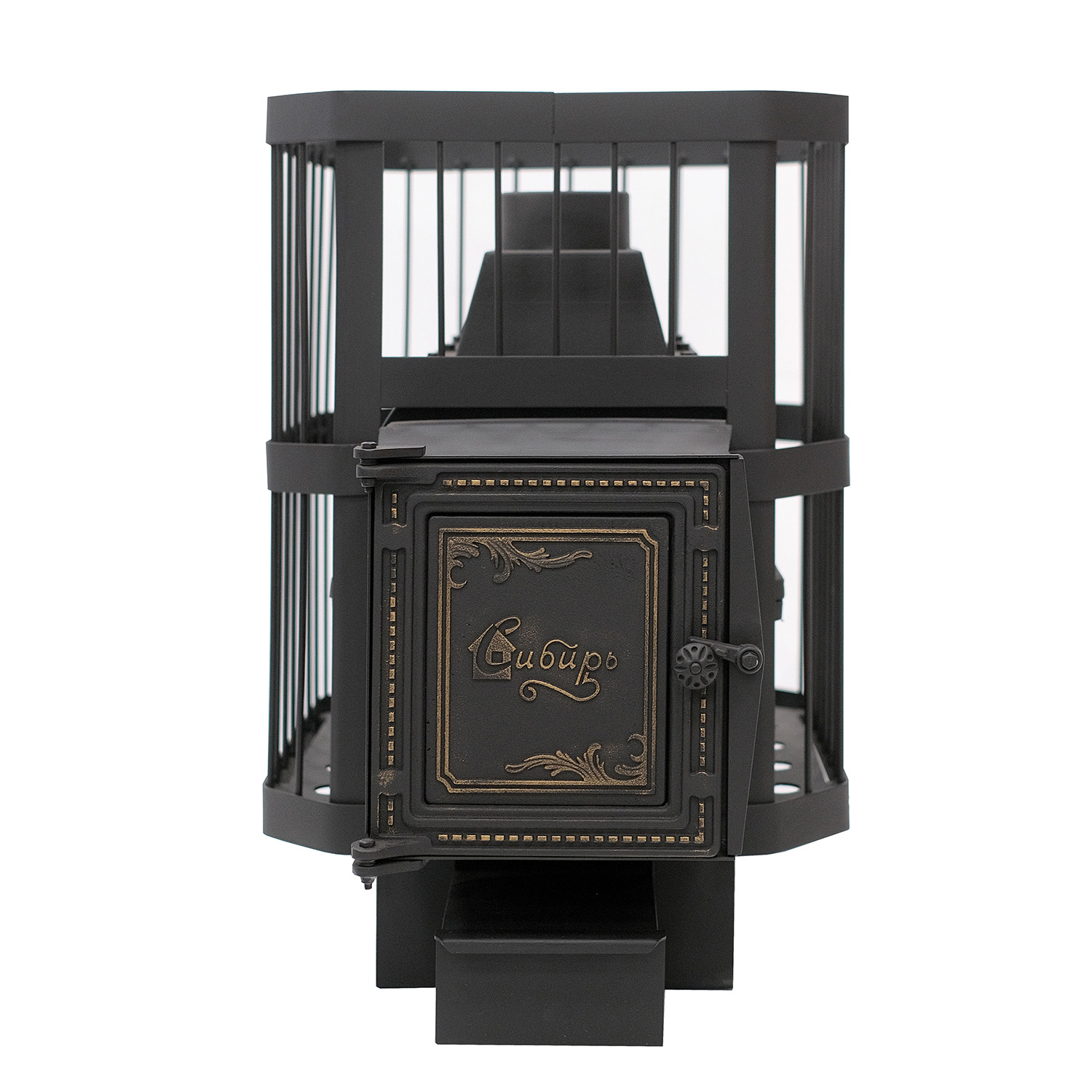 картинка Печь банная чугунная "СИБИРЬ-24" Чугунная дверка (сетка пруток) от магазина RockWood