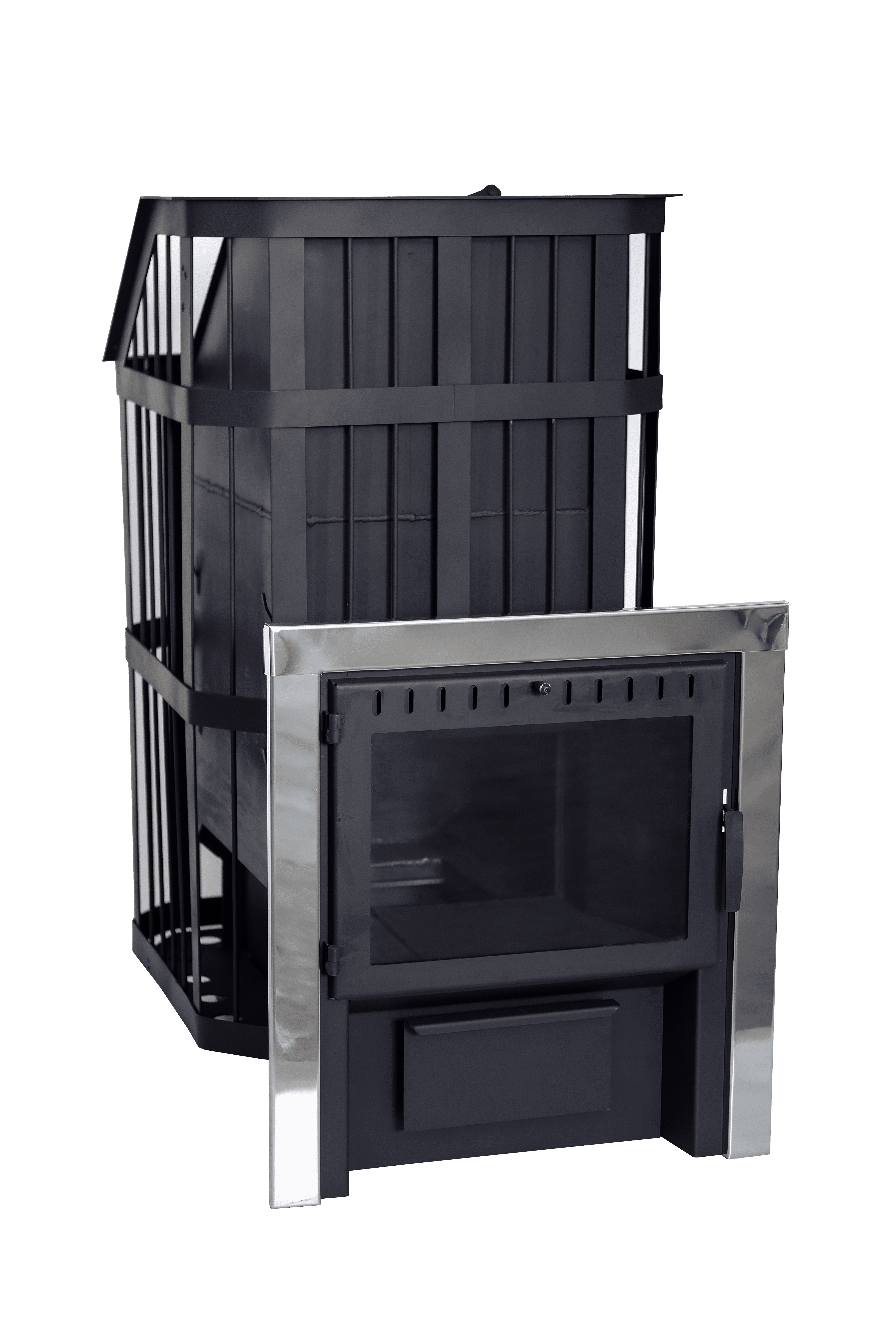 картинка Печь банная "Сибирь" с закрытой каменкой (Панорама) от магазина RockWood