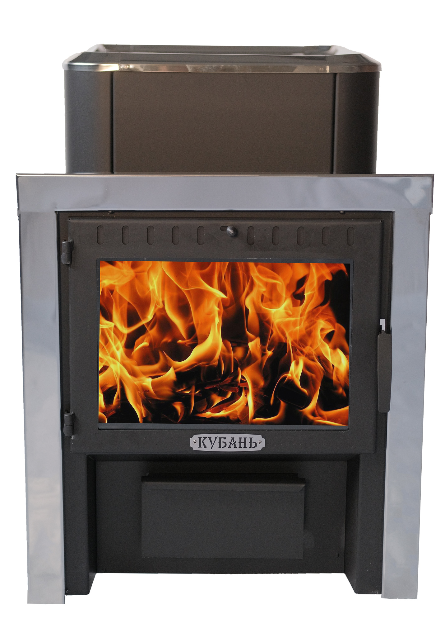 картинка Печь банная «КУБАНЬ» со стеклом    от магазина RockWood