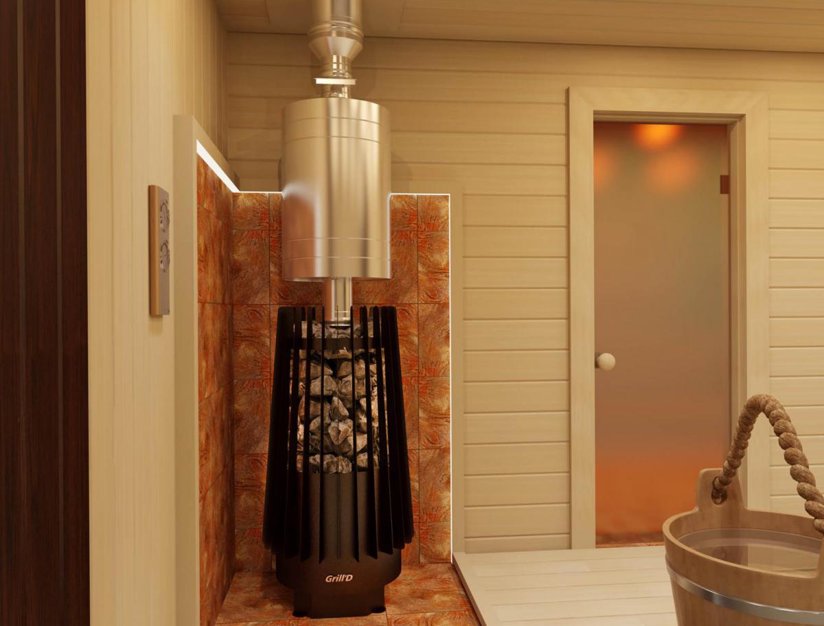 картинка Печь для бани Grill'D Cometa 180 Vega (long, black) от магазина RockWood