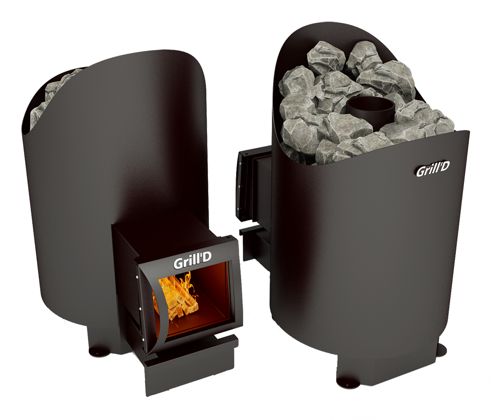 картинка Печь для бани Grill’D Aurora 160 (long, black) от магазина RockWood